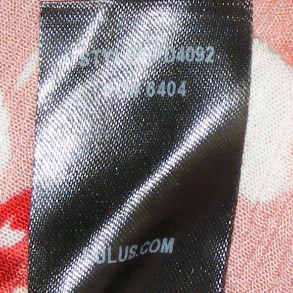 LULU'S Romper, M, Pink Rayon, Floral, Halter, Short shorts, Drawstring - Picture 12 of 12